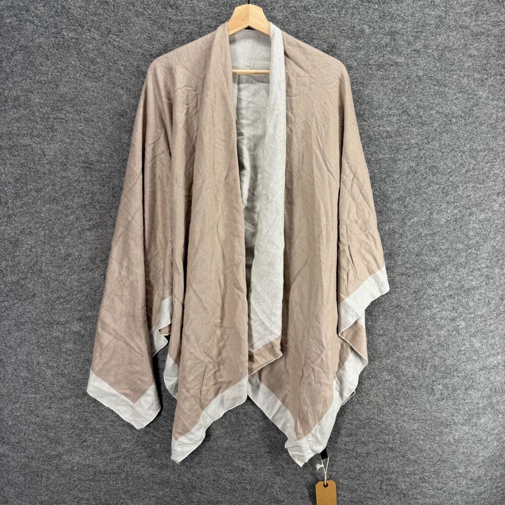 New Melifluos Cardigan Women L Large Beige Open Front Long Sleeve Viscose Casual